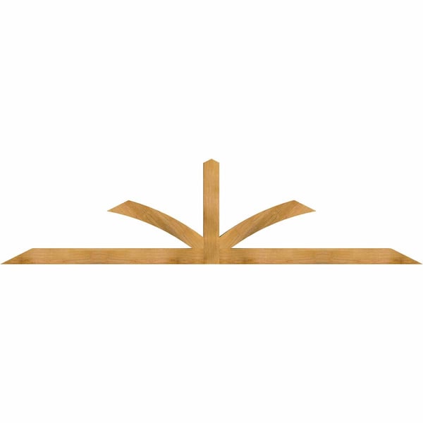 Ekena Millwork Richland Rough Sawn Timber Gable Bracket, Western Red Cedar, 108"W x 27"H x 4"D x 4"F, 6/12 Pitch GBW108X27X0404RIC00RWR - main